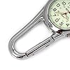 WONOLO Clip on Carabiner Luminous Face FOB Watch Digital for Doctors Nurses Paramedics Chefs Sport Unisex Men Women (Silver) #5