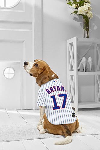 Image of MLBPA Dog Jersey - Kris Bryant #17 Pet Jersey - MLB Chicago Cubs Mesh Jersey, Large
