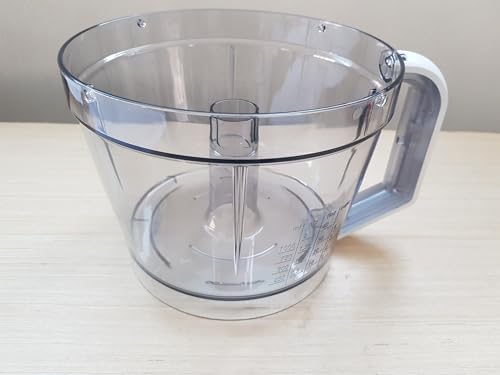 00752266 Recipiente con impugnatura bianca compatibile con Bosch per robot da cucina MULTITALENT 8 MC812...