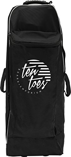 Ten Toes SUP Emporium Ten Toes Nomad Istand Up Paddle Board Roller Bag with Wheels, Black and White