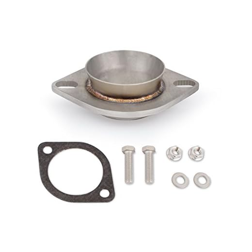 Mishimoto MMEXH-ADAP-3DSE Exhaust Adapter 3" Downpipe to Stock Exhaust Compatible With Subaru Silver
