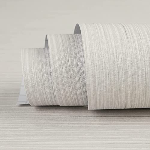 Photo 1 of 17.7"X394" Faux Grasscloth Imitation Cloth Textured Wallpaper Self-Adhesive Removable Peel and Stick DIY Wallpaper Vinyl Film Solid Color Wallcovering for RV Furniture