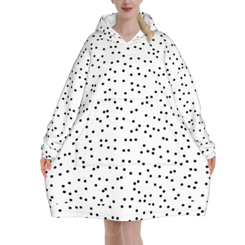 Sweat à capuche couverture à pois pour vos soirées cocooning et détente