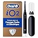 Oral-B Brosse A Dents Electrique iO 2 Noire, 3 Modes De Nettoyage, Brossage Souple Et Silencieux, Capteur De Pression, Brossette Oral B De Rechange, Chargeur, Etui De Voyage, Emballage En Carton