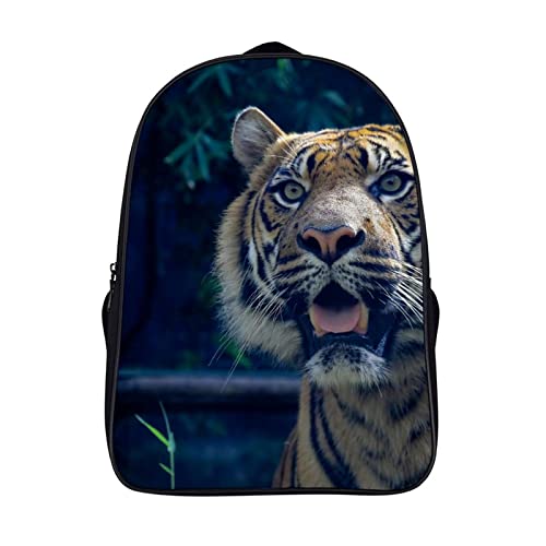 Sac d'école cool 3D tigre confortable pour soulager le dos des enfants