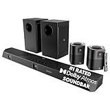 Nakamichi Dragon 11.4.6 Home Surround Sound System with Dolby Atmos and DTS:X Pro. Best Soundbar with AVR Processing