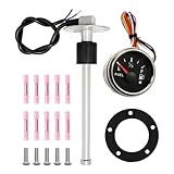 Hoypeyfiy 200 mm Kraftstoffanzeige, Universal Auto Kraftstoffstandsanzeige Tankuhr mit Wasserstandssensor Kraftstoffsensor, für Auto/SUV/Boot/Pkw Lkw/Wohnmobil