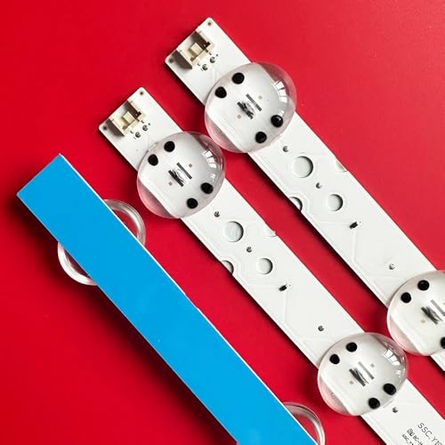 Tiras LED de repuesto de 6 V con base de aluminio para reparar televisores de 43" 2