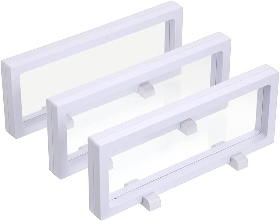 2 Pcs Clear Display Box Clear Display Stand Medal Display Case Shape