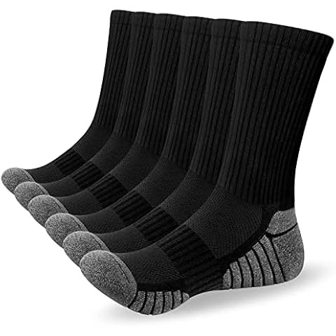 Alaplus Breathable Cushion Crew Socks 6 Pairs Cover