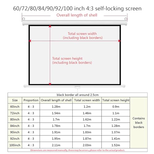 Pantalla de proyección con amplio ángulo de visión y formato regulable 2