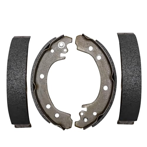 Image of Detroit Axle - Brake Kit for 2003-2008 Toyota Corolla, Front Drilled & | Slotted Brake Rotors Ceramic Brakes Pads Rear Brake Drums Semi-metallic Brake Shoes 2004 2005 2006 2007 Replacement