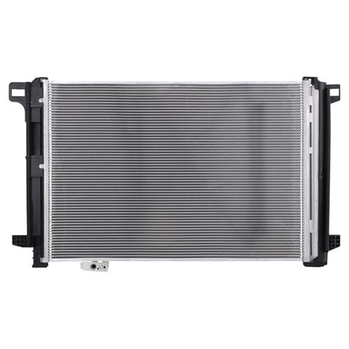 Image of TRQ A /C Condenser and Receiver Drier Assembly for 08-14 Mercedes-Benz C300 08-15 C350 08-15 C63 AMG 10-15 GLK350 14-16 E250 12-16 E350 11-15 E63 AMG 13-19 SL63