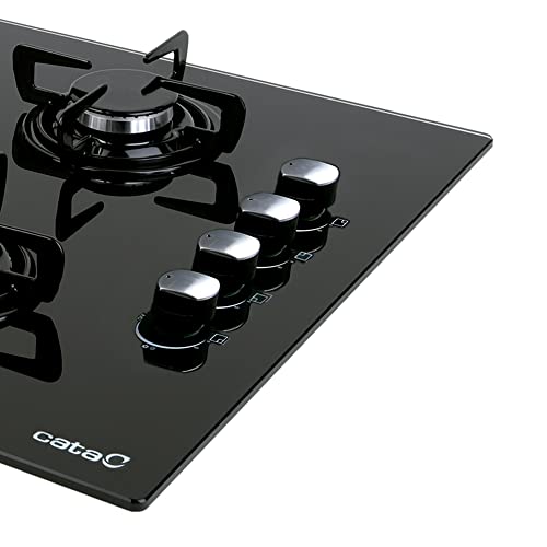 Cata | Modelo CIB 6031 BK | 4 Quemadores de Gas Butano | Ancho de 59cm | Acabado en Cristal Negro - imagen 3