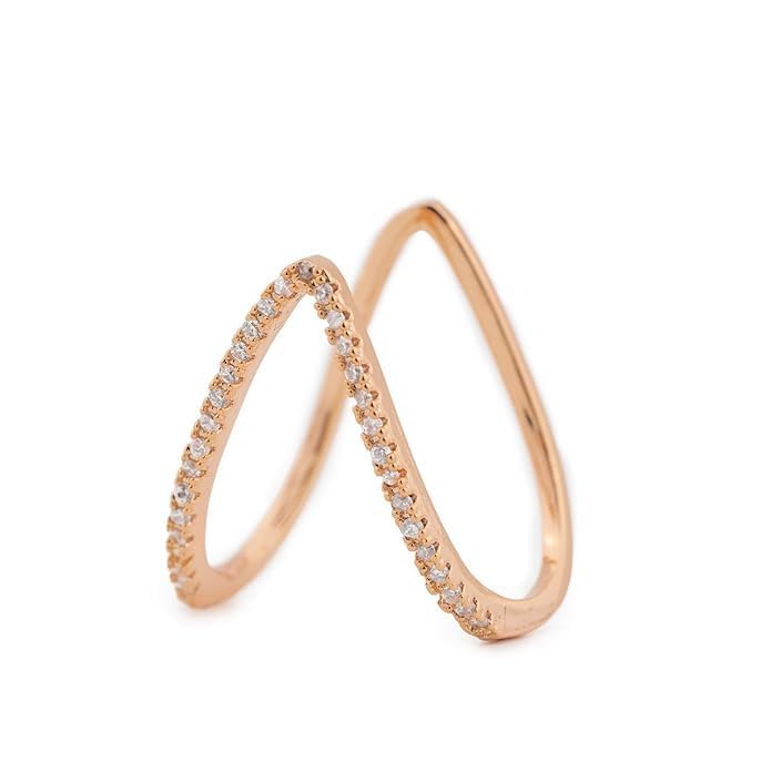Hey Bae Anti Tarnish V Shape Ring for Women and Girls | Midi Finger Rings for Womens | Knuckle Ring, Jewellery Gift for Women, Girlfriend, Wife and Sister (Rosegold) (B0D92WPKTG) Amazon Price History, Amazon Price Tracker