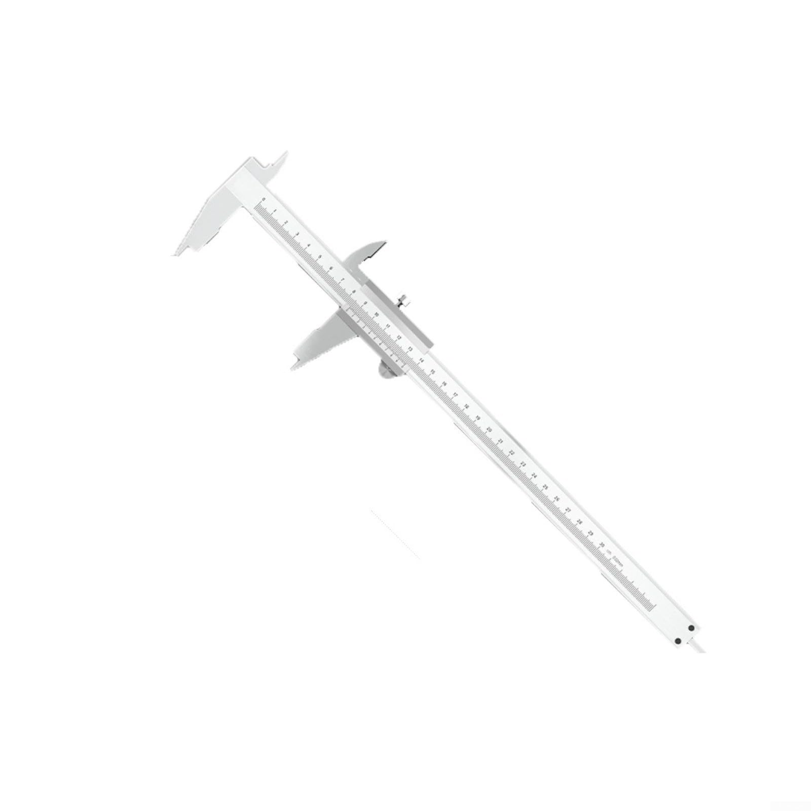 Calibre Vernier de acero inoxidable, herramienta de medición mecánica de 0.02 mm, con estuche para joyería, escuela, taller, uso industrial, 150 mm (300 mm)