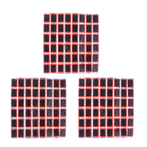 TOYANDONA 3Sheets Durable Rubber Tire Patches for Easy Bike Tire Repair and Lightweight Repair Kit for Home and Road Emergencies Includes Puncture Stickers