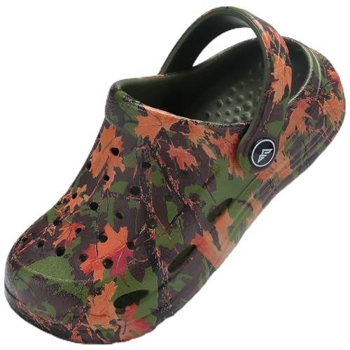 Image of Kids Tie Dye Garden Clogs for Boys Girls | Lightweight Slip-On Water Shoes with Arch Support
