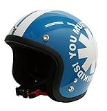 ダムトラックス(DAMMTRAX) バイクヘルメット ジェット ポポウィール ブルー (54cm~57cm未満)