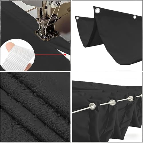 Voile d'ombrage 100 x 910 cm imperméable et résistant aux UV - 4