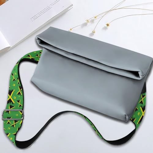 Image of Adjustable Purse Strap for Women, Crossbody Wide Handbag Strap Replacement, Sturdy Bag Strap with Silver Hardware