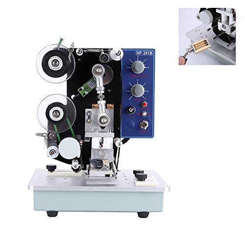 Máquina de codificación de impresora de sello caliente operada manualmente, Máquina de impresora de codificación de sello caliente semiautomática 220W, Máquina de impresión caracteres fecha eléctrica Cover