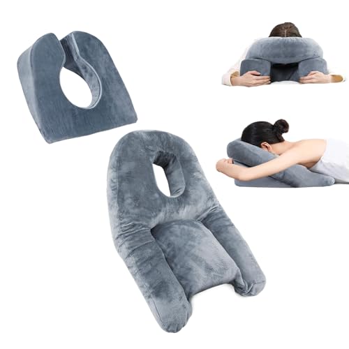 XMXYFWHCM うつぶせ寝 枕 フェイスダウン枕 (グレー)