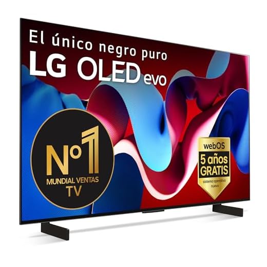 LG OLED42C44LA, 42", OLED 4K, Serie C4, 3840x2160, Smart TV, WebOS24, Procesador a9, Dolby Vision, Dolby Atmos, TV Gaming, 144 Hz, AMD FreeSync, Negro