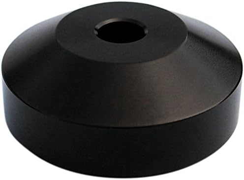 45 RPM Adapter - Aluminum - 7 inch Vinyl Record Dome 45 Adapter (Black Anodized)