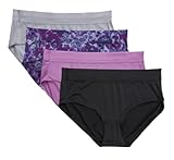Hanes Womens 4 Pack Smooth Microfiber Briefs, Assorted, Large US