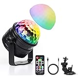【NACHTLICHTMODUS】 Setzen Sie den weißen Nachtlicht Lampenschirm auf die Discokugel. Die lebhafte Disco-Party wechselt sofort in eine schöne und friedliche Nacht. Es eignet sich perfekt für Kinder-, Schlaf- oder Wohnzimmer. In weiten Bereich für Wohnzimmer, Schlafzimmer, Büro usw.