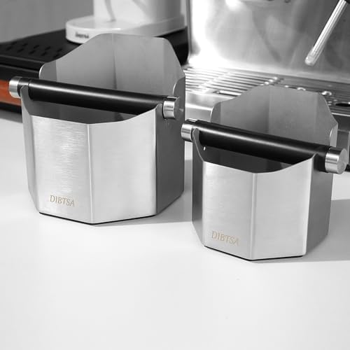 Boîte à café expresso DIBTSA grande taille pour éviter les dérapages de marc