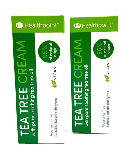 Tea Tree Cream with Pure Soothing Tea Tree 50ml Vegan Twin Pack