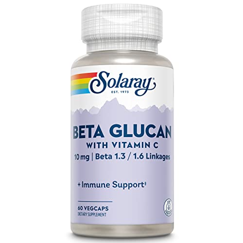 Image of SOLARAY Beta Glucan with Vitamin C | Immune Support | 60 VegCaps | Immune support with Beta Glucan, Vitamin C & Beta 1,3 /1,6 Linkages