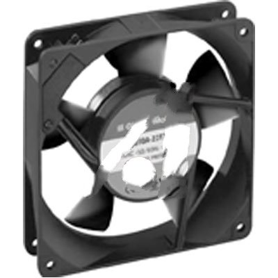 Globe Motors A47-B10A-15T2-000, Fan; AC; 115V; 120x120x25mm; Sq; 49/53CFM; 8/7W; 29/30dBA; 2000RPM; Terminals