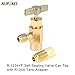R1234YF Self-Sealing Can Tap with R134A Tank Adapter, 1/2’’ to 1/4’’ SAE Refrigerant Can Bottle Tap Opener with 1/4’’ SAE Female and 1/2’’ Male Adapter