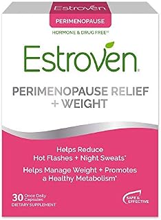 Estroven Perimenopause Relief + Weight Management Supplement - Helps Reduce Hot Flashes