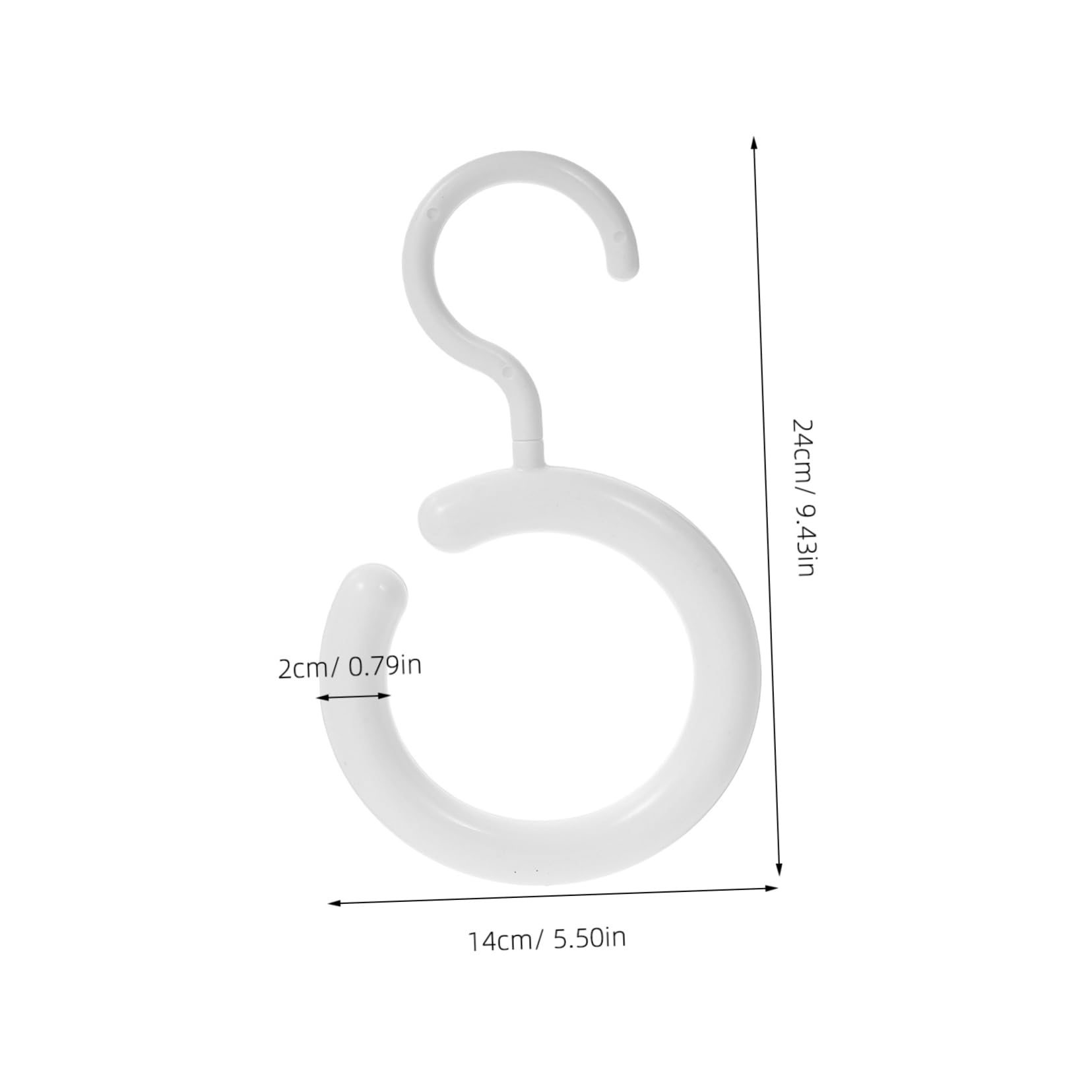 Cabilock 10pcs Non Slip Round Scarf and Belt Hanger for Closet Multi Purpose Organizer Rack Space Saving Tie and Purse Holder for Bedroom Wardrobe Easy Installation