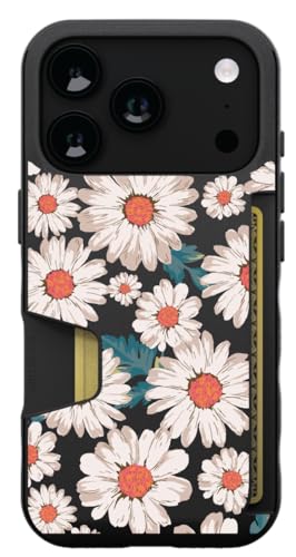 Smartish® iPhone 18 Pro/17 Pro Wallet Case - Wallet Slayer Vol. 1 [Slim + Protective] - Daisy If You Do - Drop Tested 6FT - Credit Card Holder - Floral Case for Women