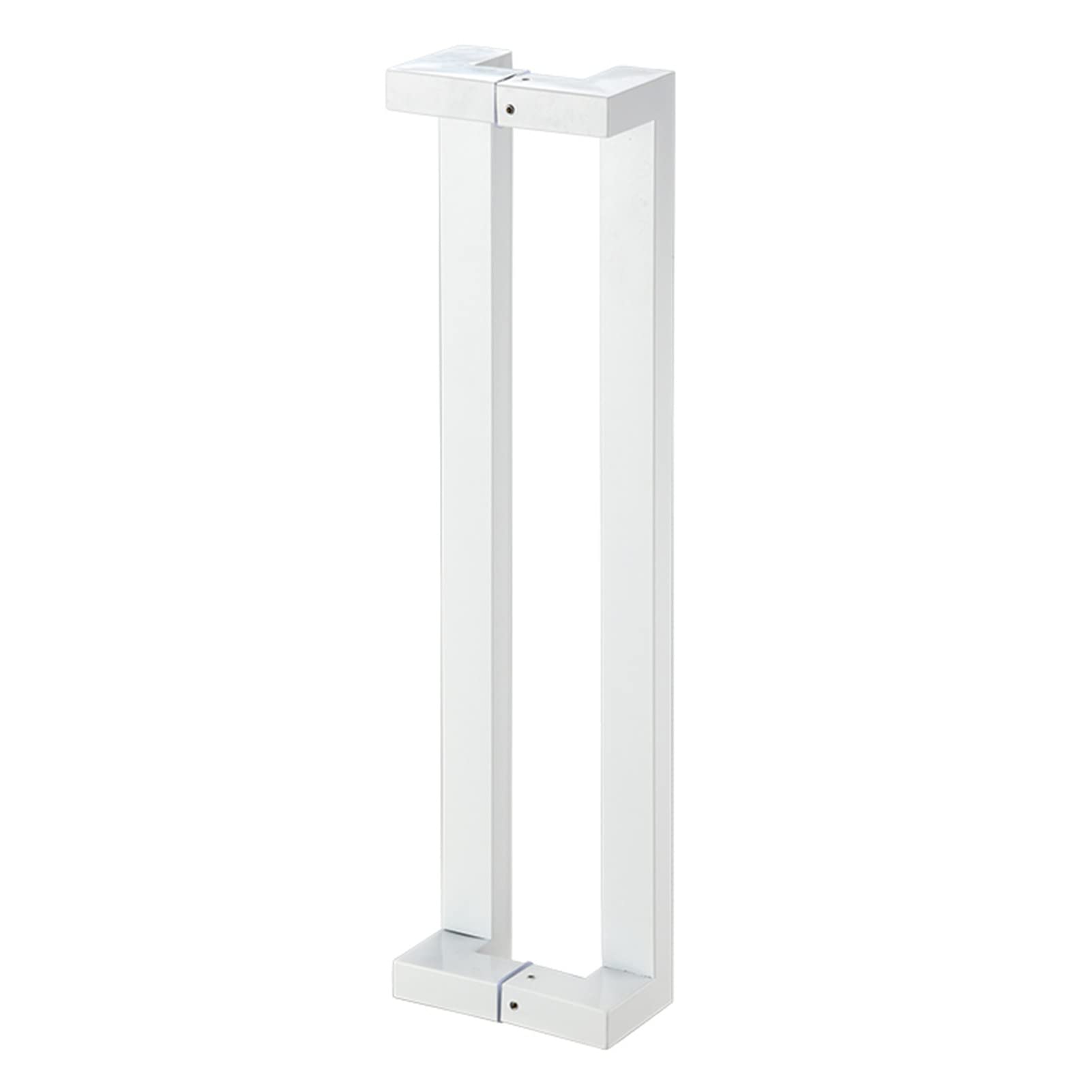 Poignées de porte de salle de bain et d'intérieur au design blanc contemporain