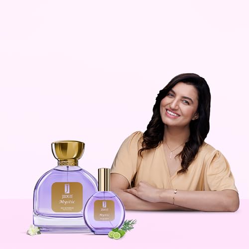Image of JIDEN Luxury Mystic Eau De Parfum For Women, Floral & Woody Long Lasting Perfume For Women with Lily of the Valley, Rose & Lotus Heart Notes - 100 ml | Gift For GF Special Love | Gift For Her