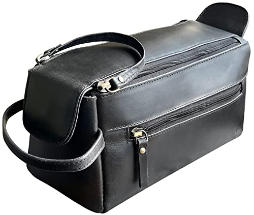 Leather Toiletry Bag – Stylish & Durable Ditty Kit with