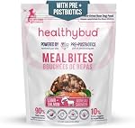 healthybud Freeze Dried Raw Dog Food 14.1oz - Grain Free Liver Meal Bites - High Protein Puppy Food with Human-Grade Natural Limited Ingredients - Healthy Soft Kibbles with Real Meat (397, Salmon)
