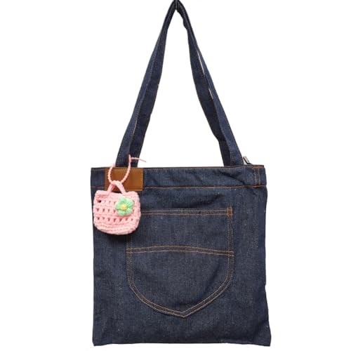 Image of Farm4Far Women Denim Retro Vintage Tote Shoulder Hand Bags
