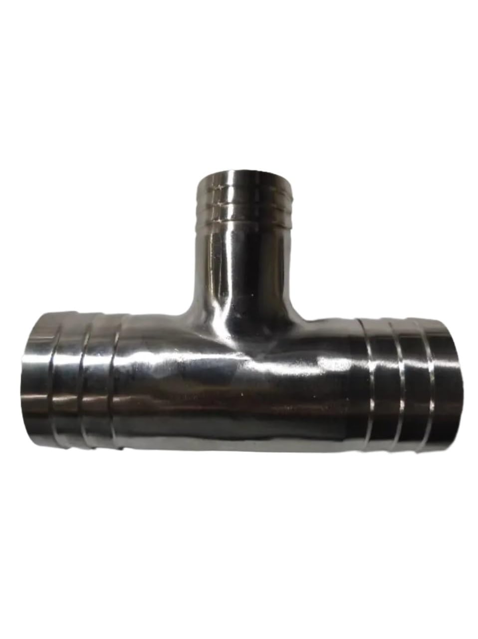 38-10-38mm Hose Reducer Tee 3 Ways Splitter 304 Stainless Steel Hosetail Connector Coupler Fitting ZGPOSQKZSC