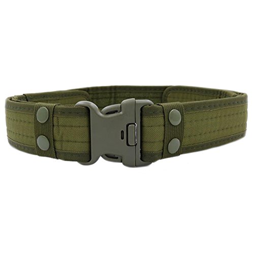 Men’s Nylon Canvas Belt Adjustable Military Tactical Belt with Plastic Buckle