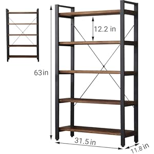 5tierbookcasesolidwoodbookshelfrusticvintageindustrialetagerebookcasemetalandwoodfreevintagebookshelfretrobrownrealwood5tiers Urban Country Home Decor 5 tier bookcase solid wood bookshelf rustic vintage industrial etagere bookcase metal and wood free vintage bookshelf retro brown real wood 5 tiers urban country home decor