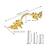 Fvstar 10 Pack Antique Dresser Handles,Kitchen Cabinet Pulls,Gold Drawer Pulls 2.5 inch Hole to Hole,Decorative Dresser Drawer Pulls Handles for Cabinet,Cupboard