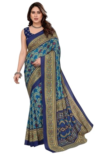 Image of Yashika Women's Georgette Saree with Blouse Piece for Traditional Ethinic Wear Sari
