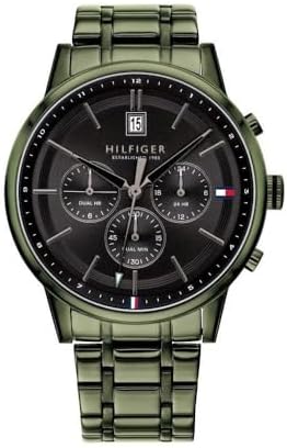 Tommy Hilfiger Analogue Multifunction Quartz Watch for Men with Stainless Steel Bracelet or Leather Strap